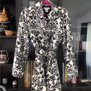 White House Black Market Belted Coat